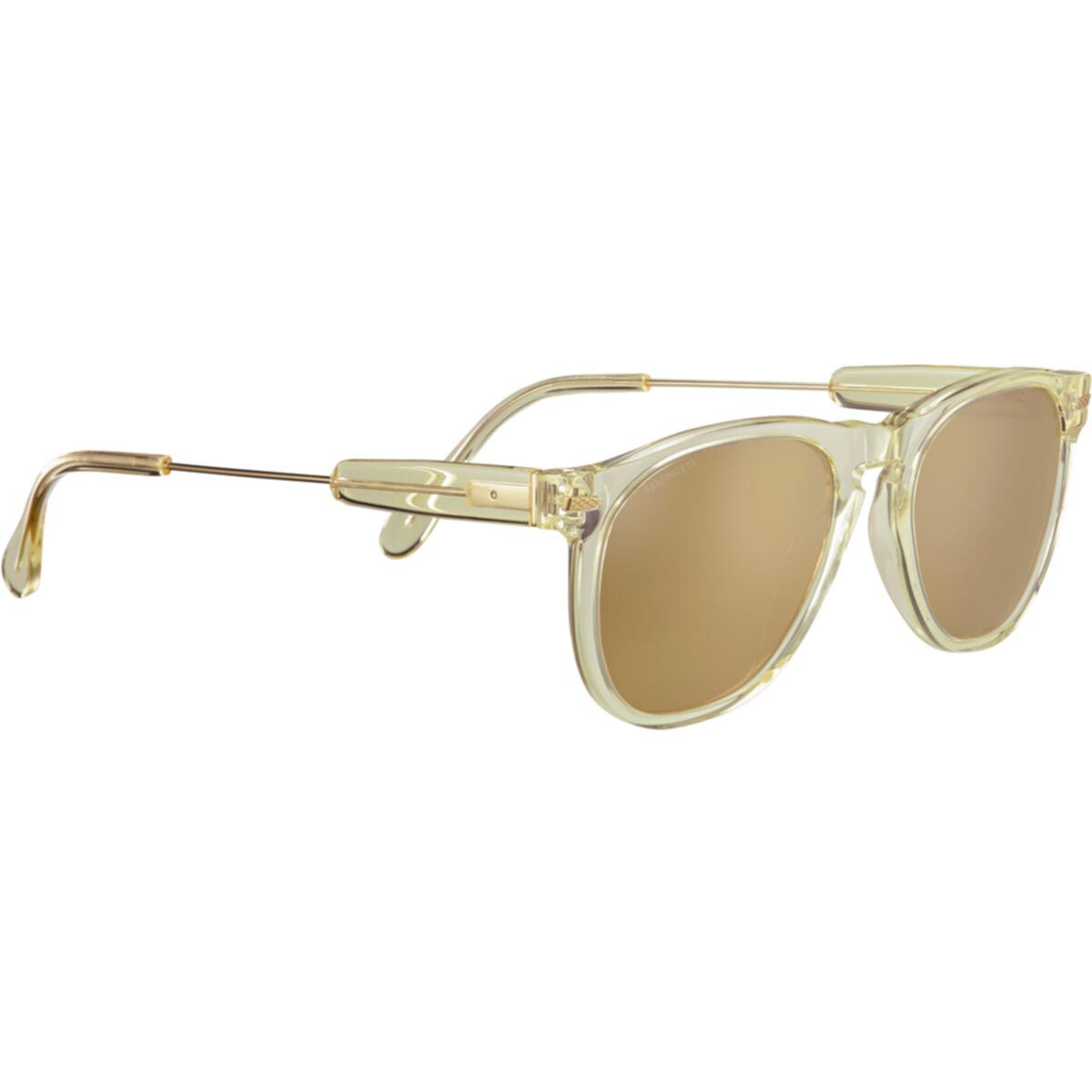 AMBOY, Crystal Champagne Acetate with Shiny Light Gold Metal-Mineral Polarized Drivers Gold Cat 3 to 3, hi-res image number null